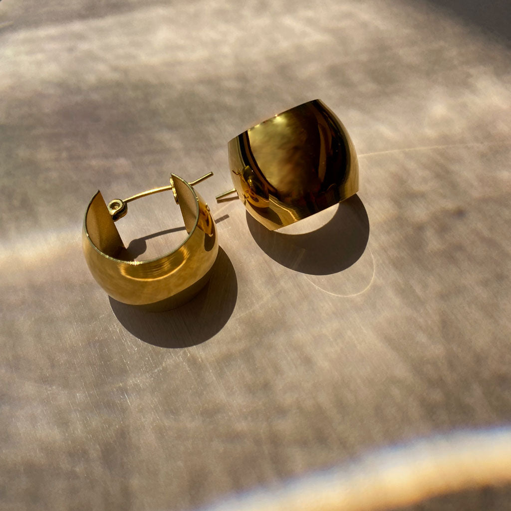 gold chunky hoops colombian designers ana buendia