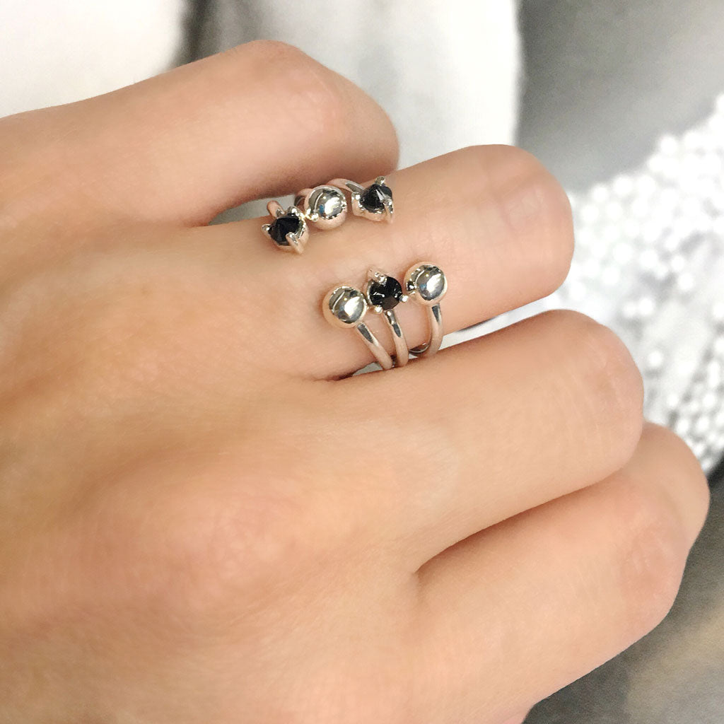 ana buendia colombian jewelry silver open rings
