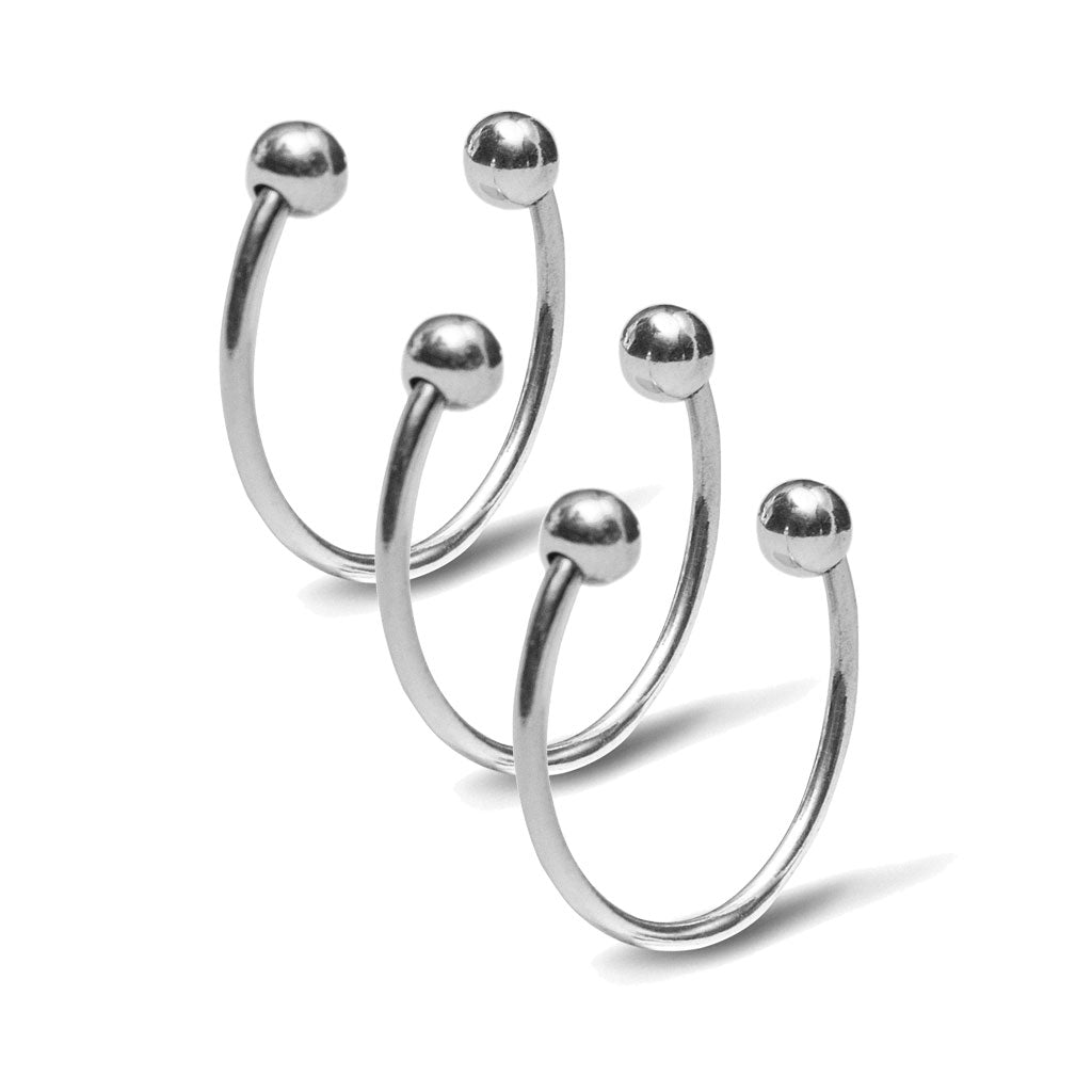 Open ring silver spheres ana buendia jewelry set