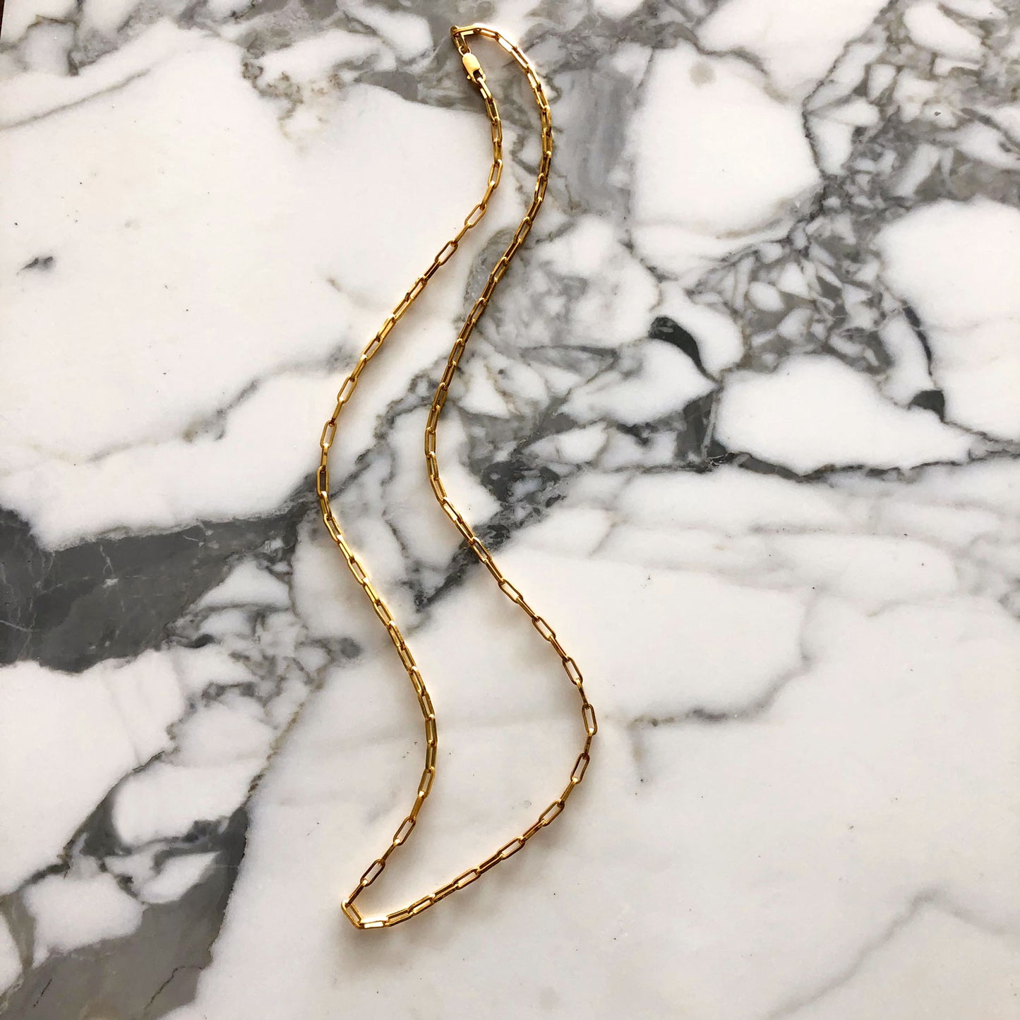 LUCKY CHAIN LONG SILVER-GOLD VERMEIL