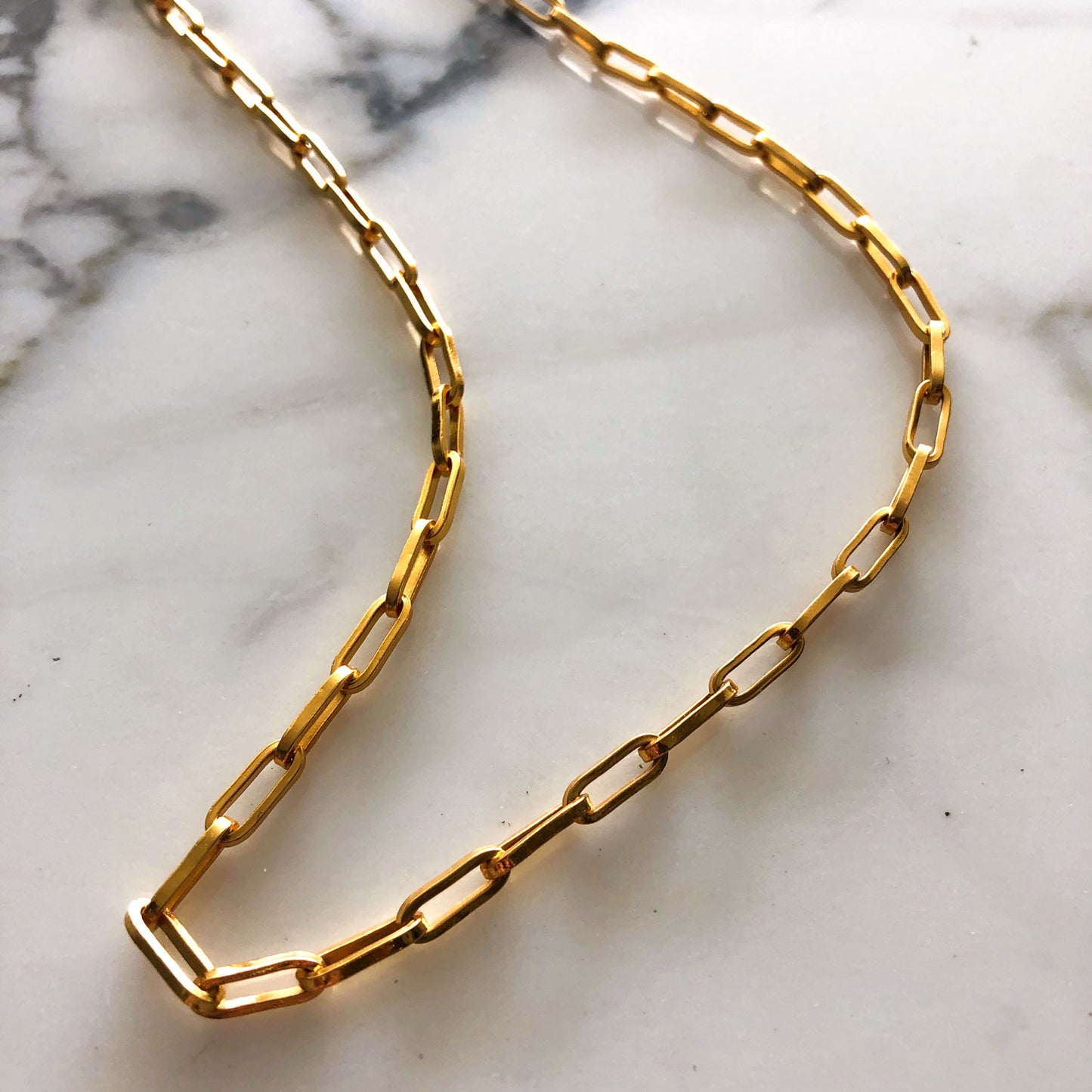 LUCKY CHAIN LONG SILVER-GOLD VERMEIL