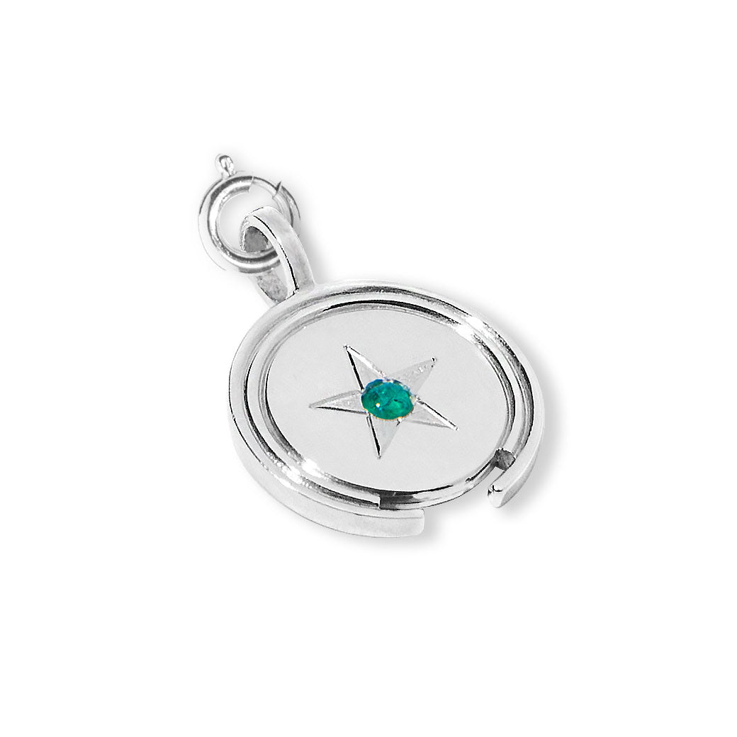 colombian emerald star coin handmade ana buendia