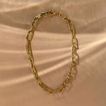 chain oval elegant vintage links gold jewelry ana buendia