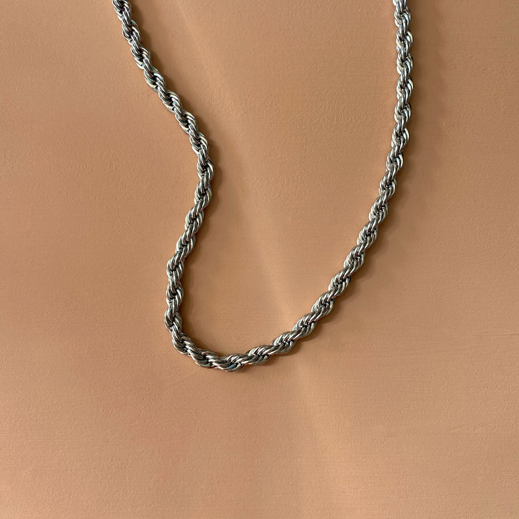 rope silver chain ana buendia