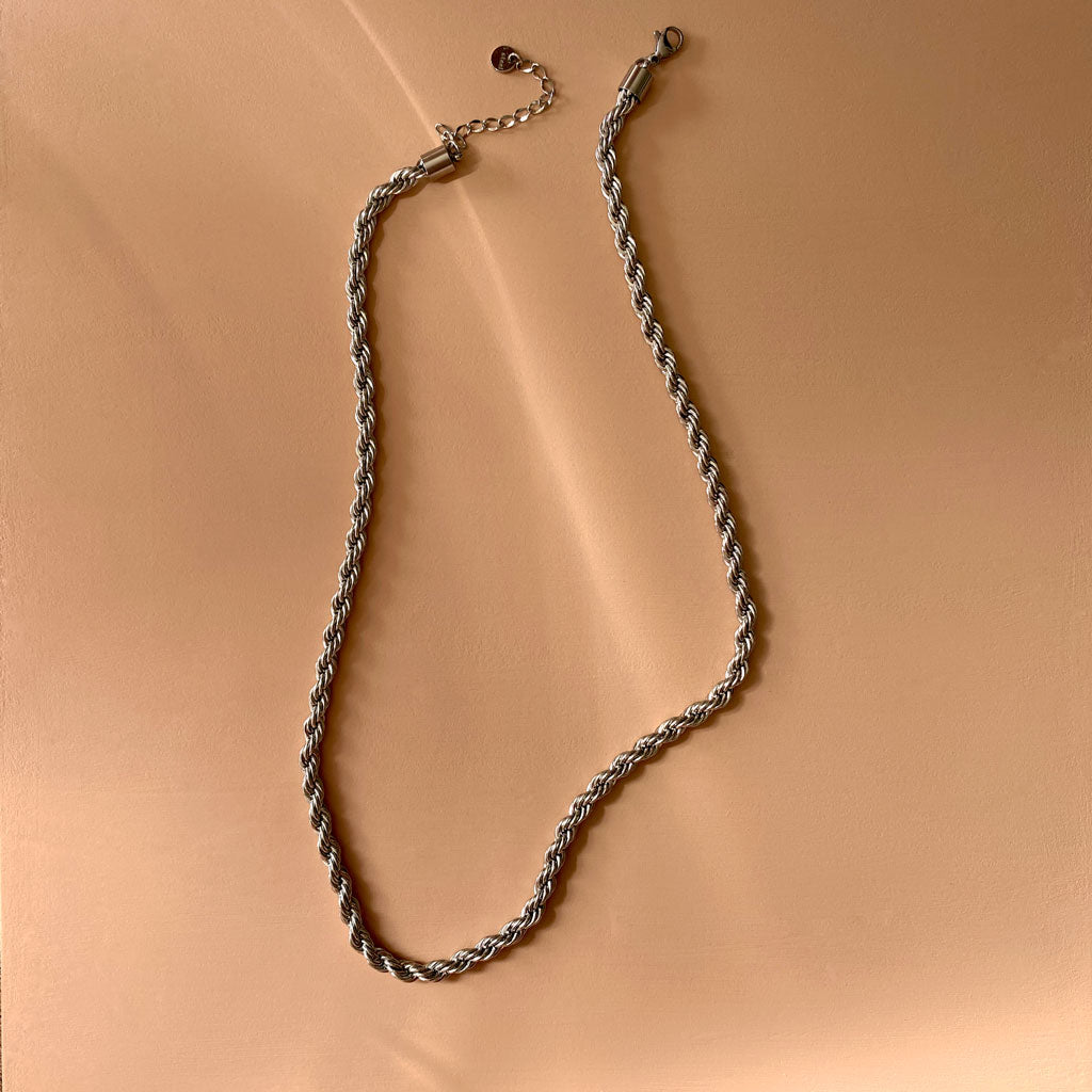 rope silver chain ana buendia