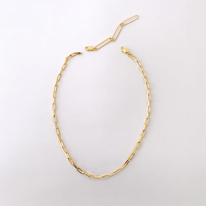 gold chain extender elongated link mix and match chain layering