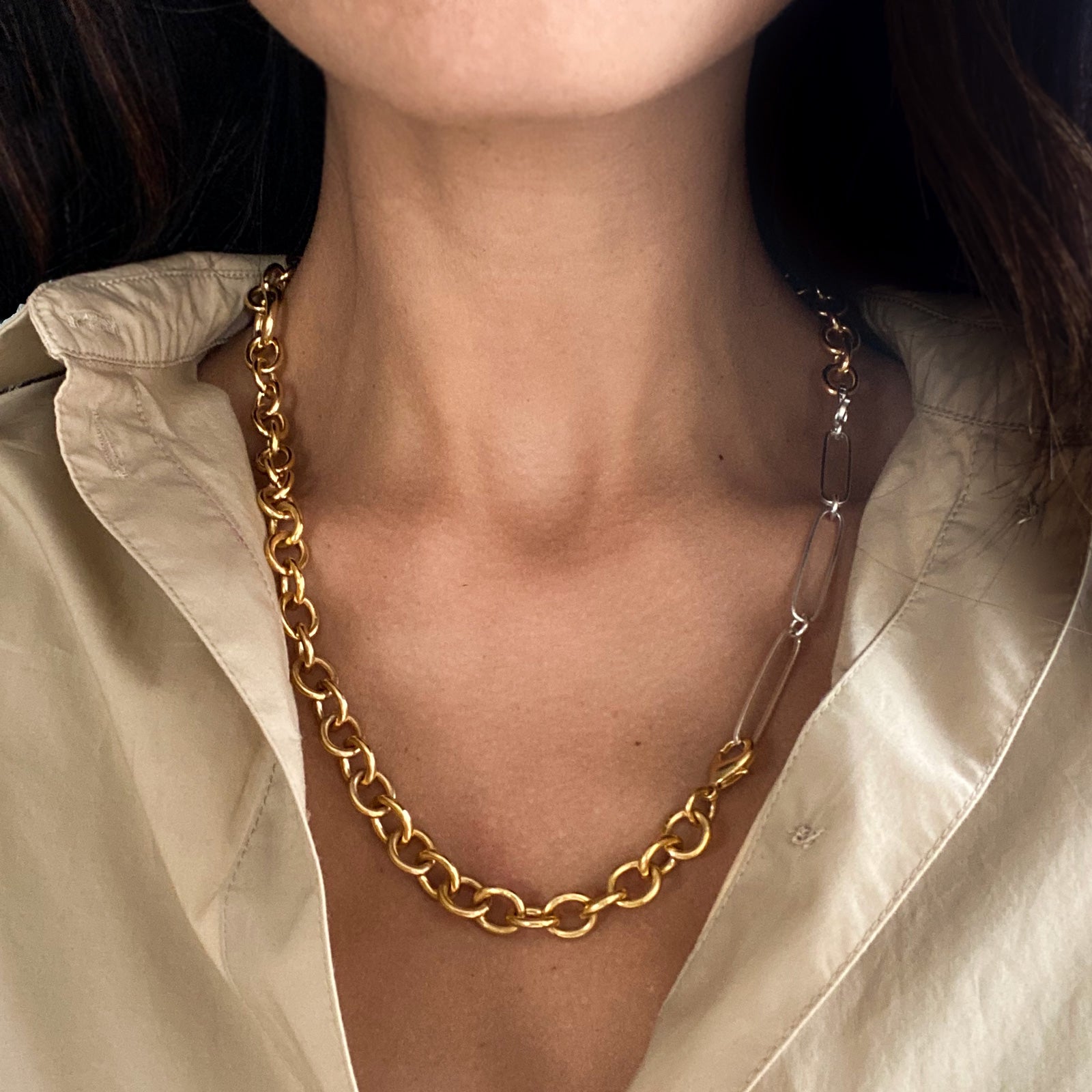 CHAIN EXTENDER GOLD chain layering – Ana Buendia