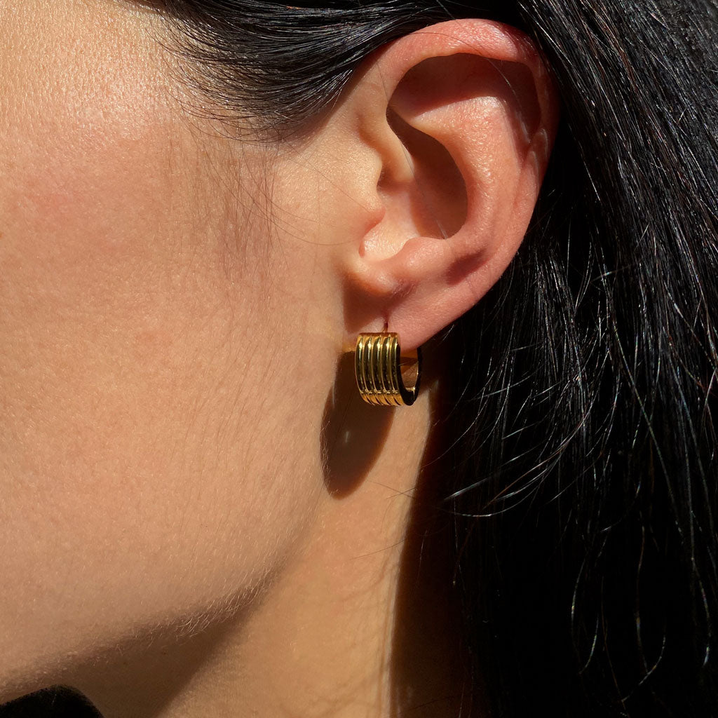 canal huggies gold earrings ana buendia