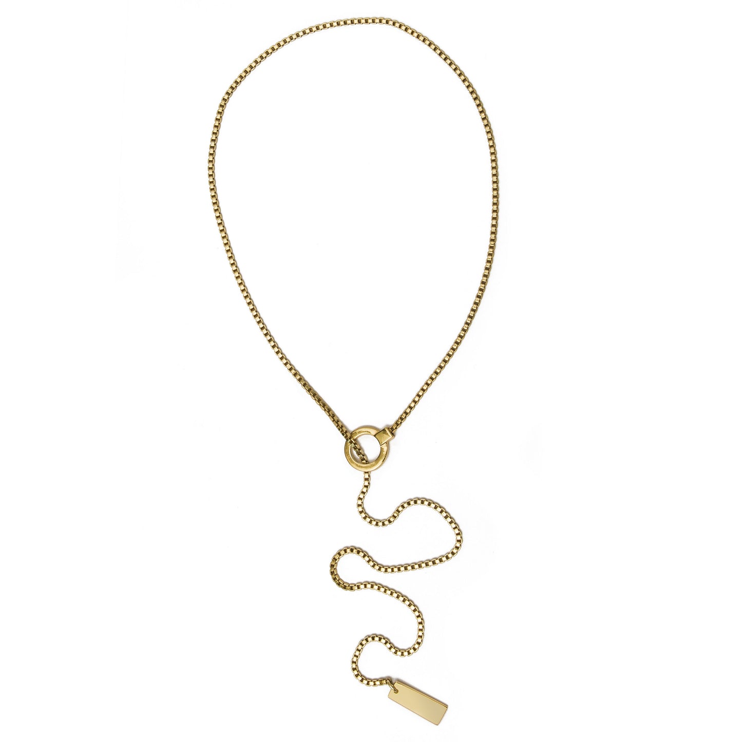 Silver gold minimal esset chain