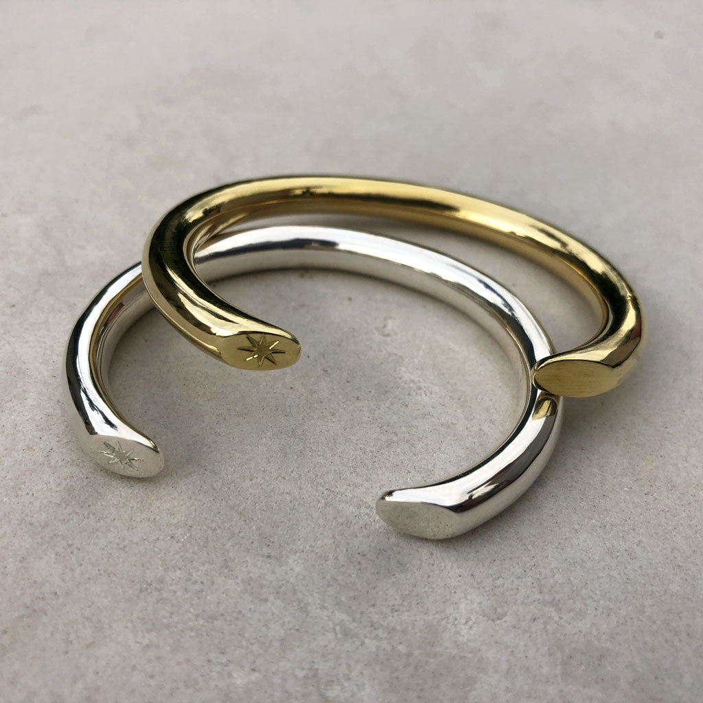 silver gold bracelets minimal jewelry latinamerican designer ana buendia jewelry