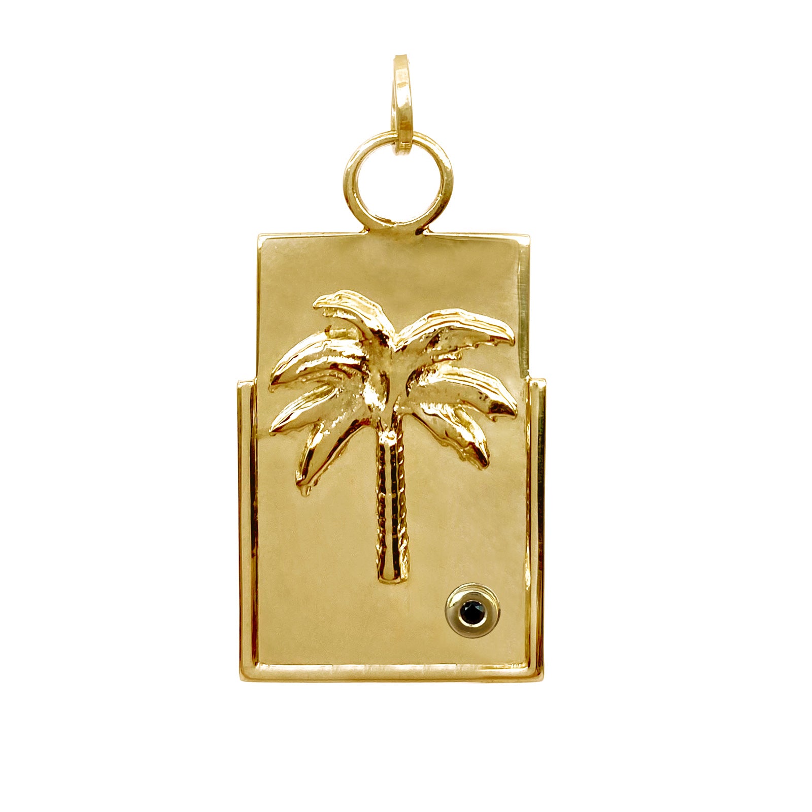 sierra-palm-tree-meallion-charm-gold-good-energy-colombian-jewelry-designers